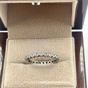 Pandora Sterling silver 925 diamond eternity band ring size 7